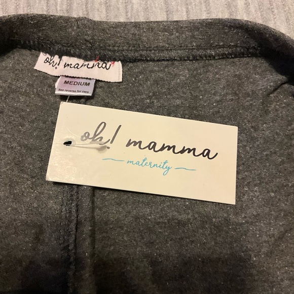 Maternity Oh Mamma Gray Leggings Size M - Picture 8 of 8
